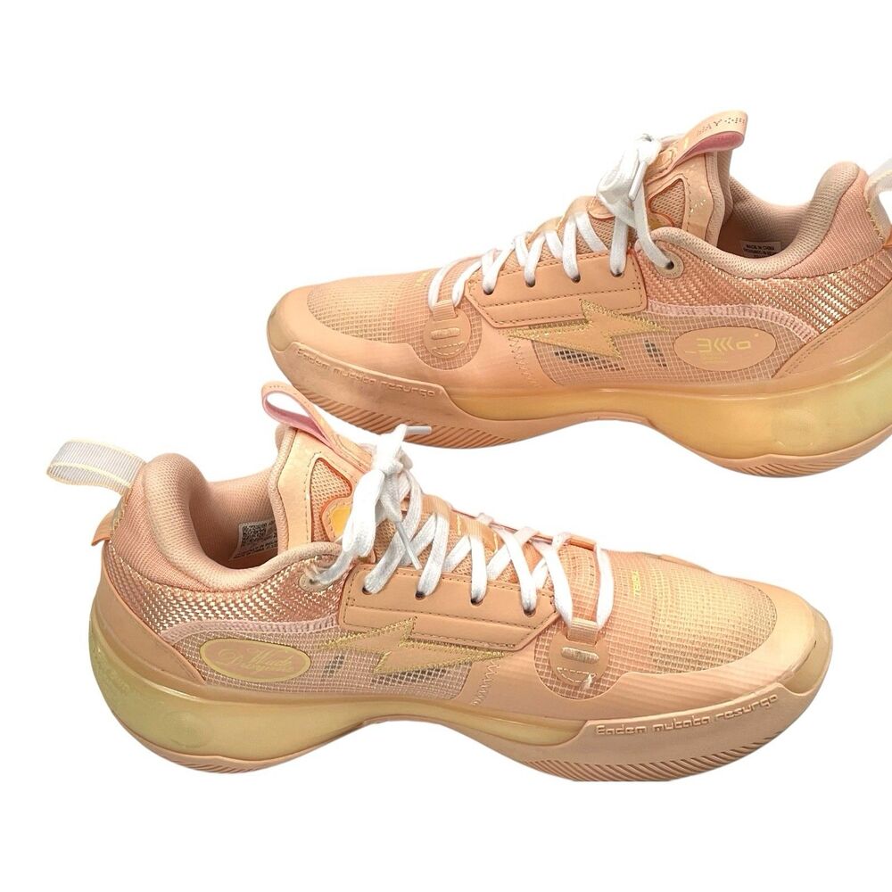 Way of Wade 10 Peach Basketball Shoes Men’s Size 8 Missing Insoles - Picture 2 of 7